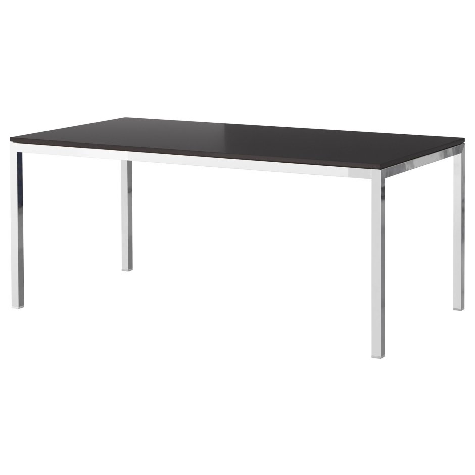 Стол обеденный Jim td-708 чёрный/хром