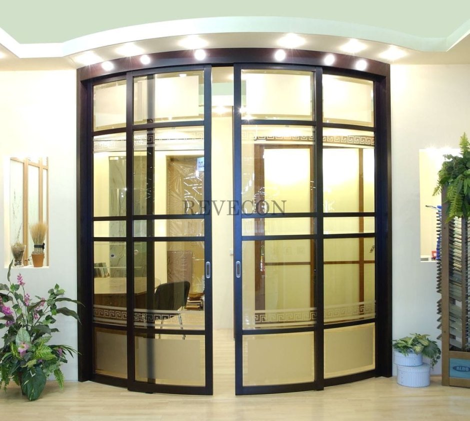 Радиусные межкомнатные перегородки