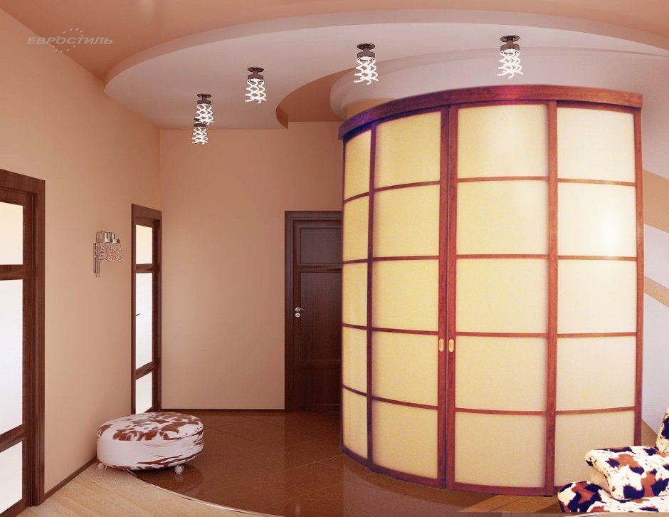 Радиусные цельностеклянные перегородки