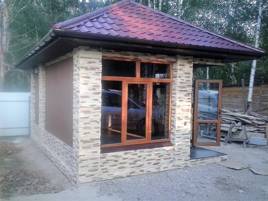 Баня из газобетона