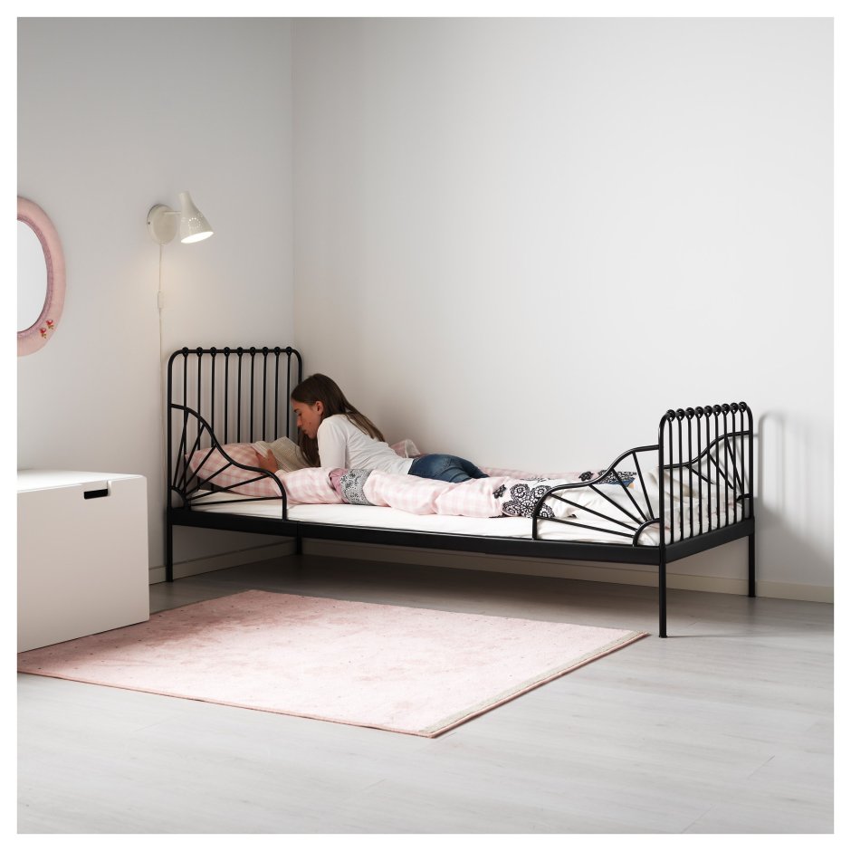 Кровать икеа раздвижная белая с ящиками