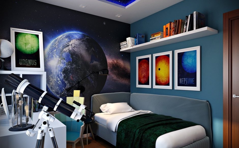 Спальня в космическом стиле
