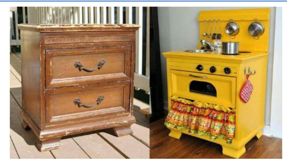 Переделка старой тумбочки