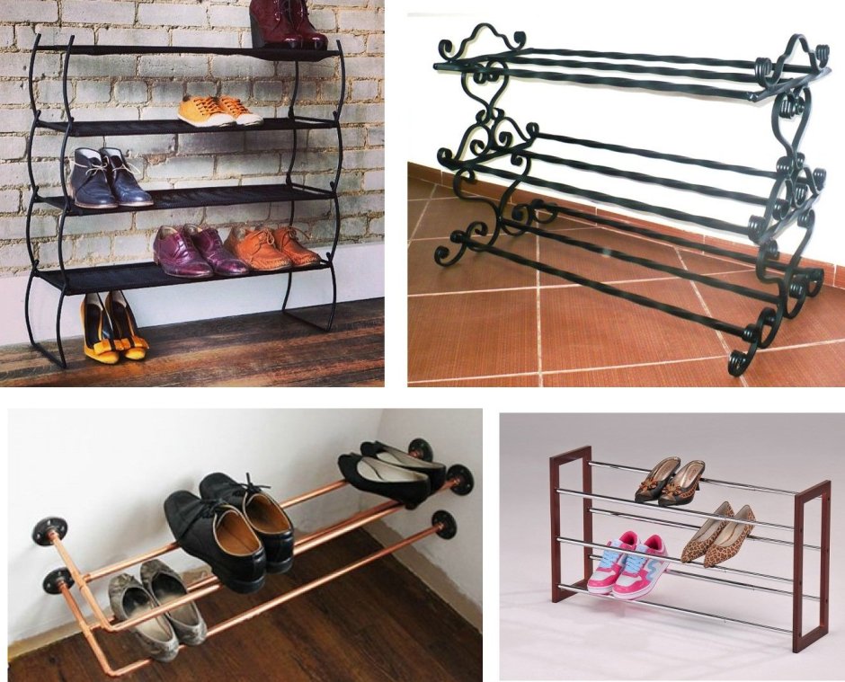 Обувница в прихожую металлическая