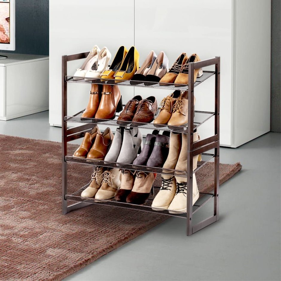 Полка деревянная под обувь Хоста 740х570х400