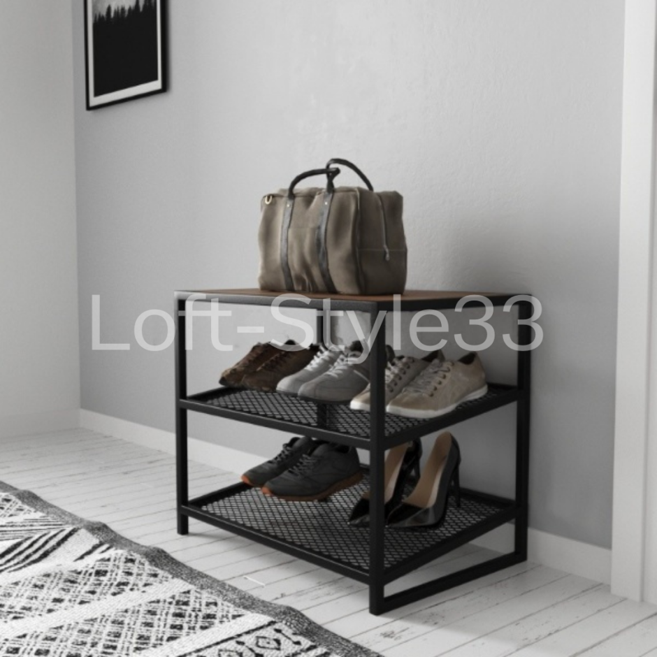 Полочка для обуви из профильной трубы