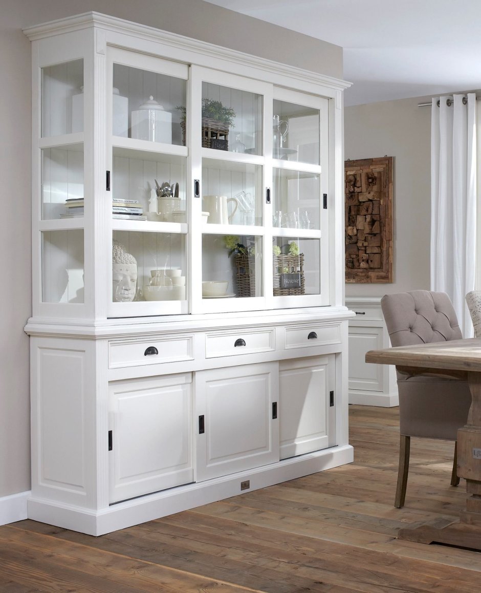 Белый буфет для гостиной