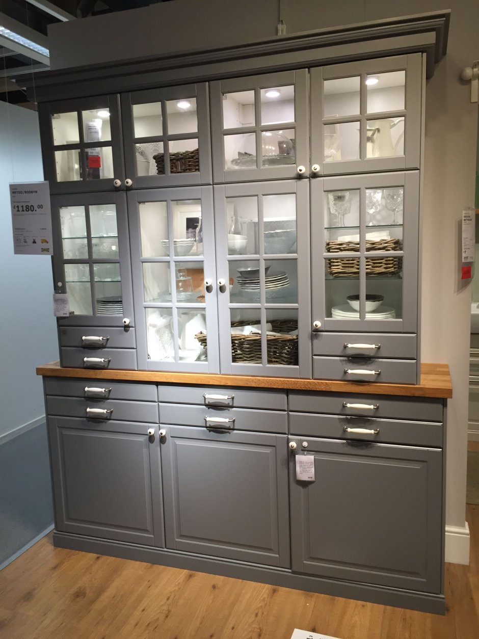 Сервант икеа белый Будбин