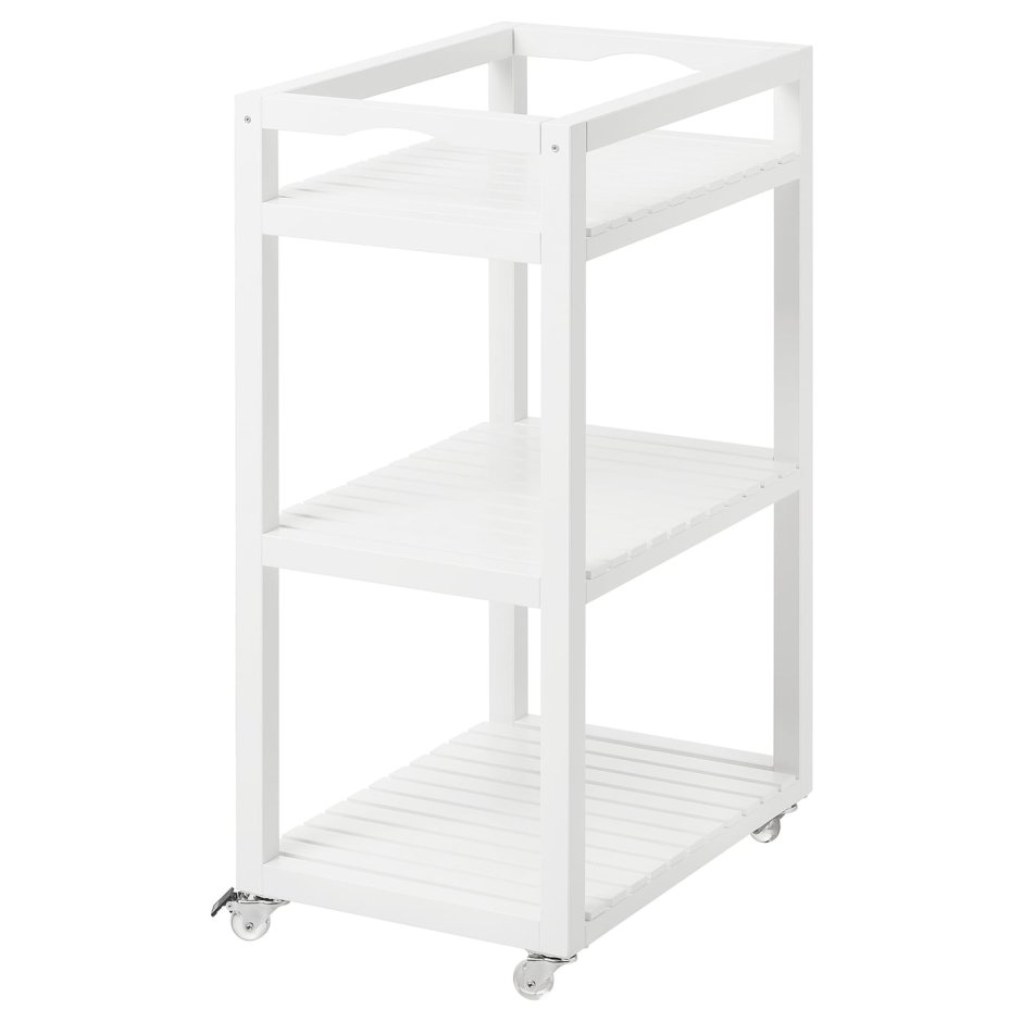 РОСКУГ тележка, серо-зеленый 35x45x78 см