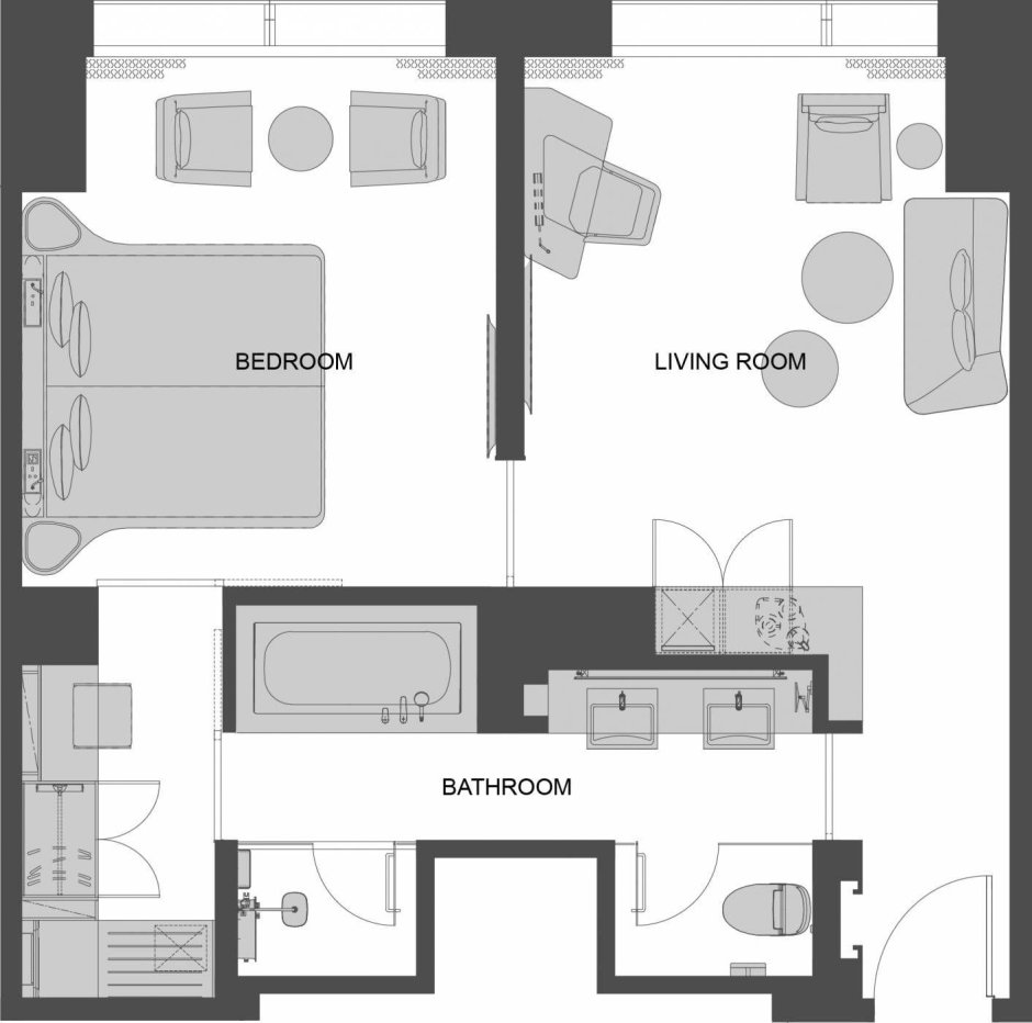 Номер сьют планировка