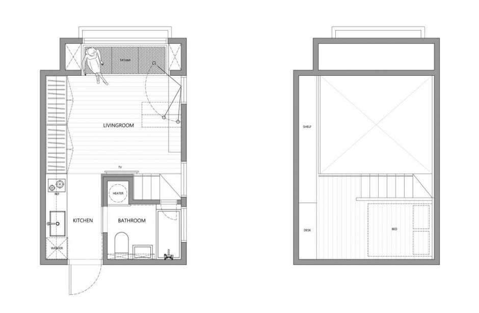 Планировочное решение маленькой квартиры