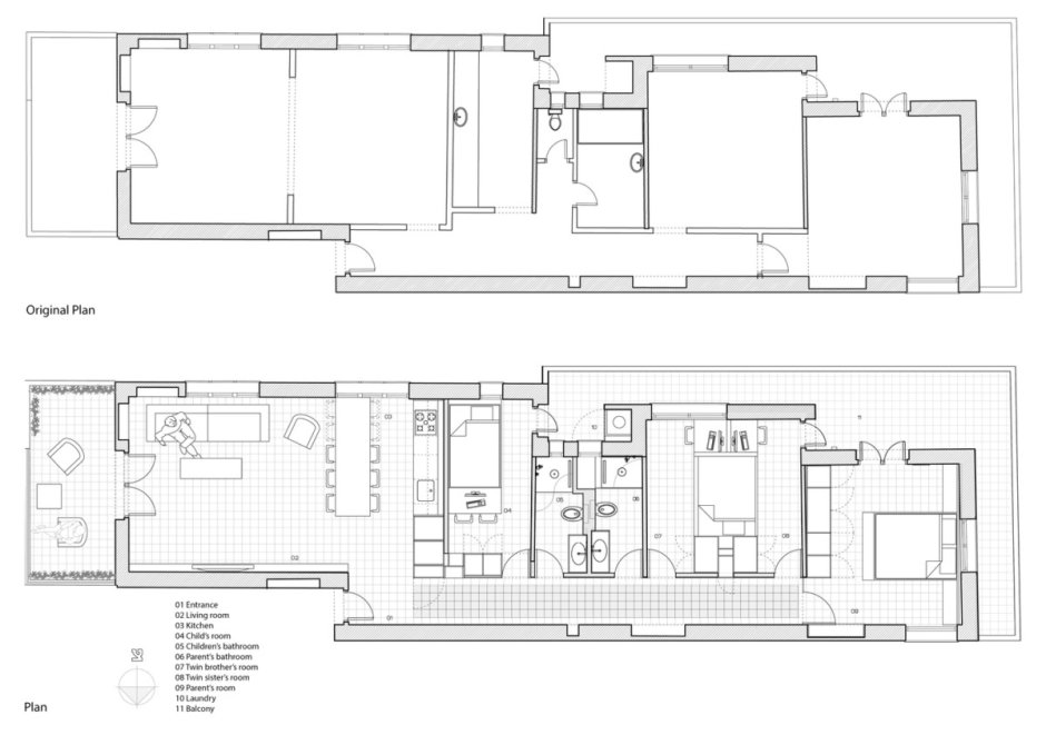 Планировка длинной узкой квартиры