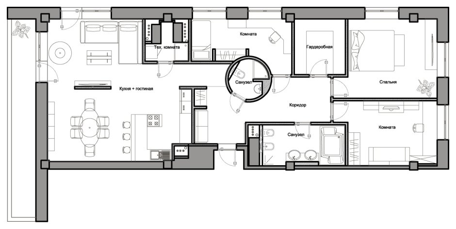 Планировка квартиры план