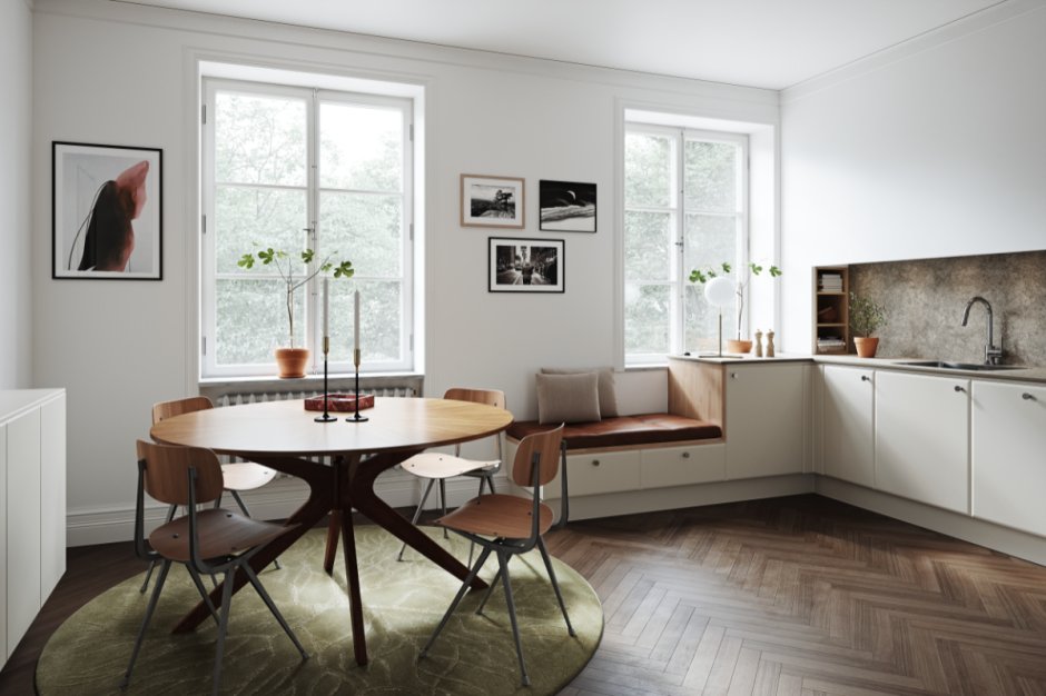 Кухни с барной стойкой