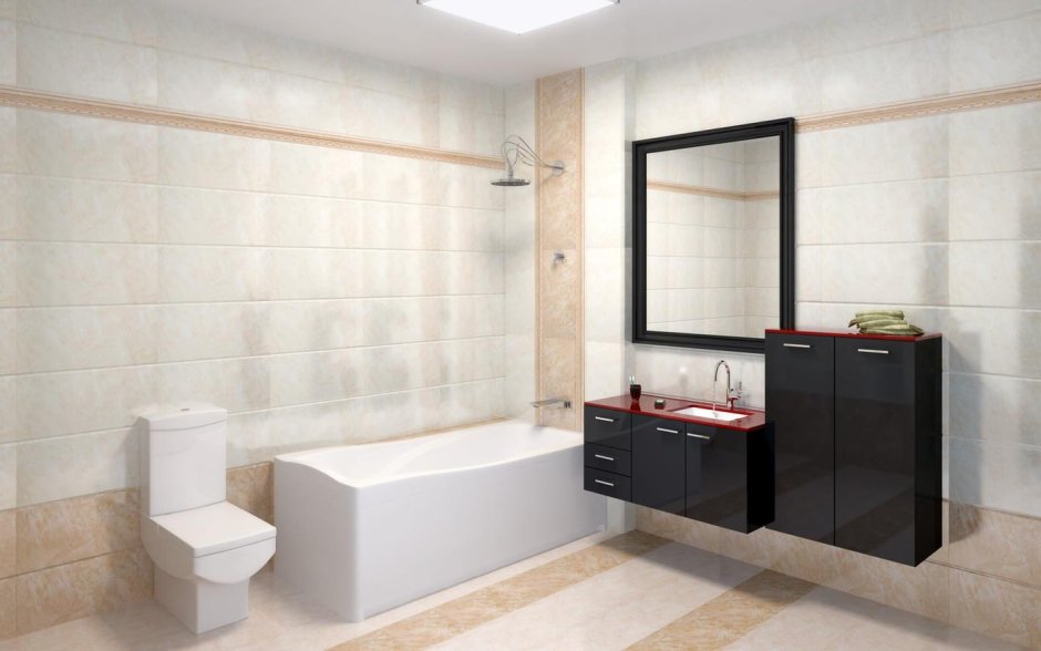 Декоративная штукатурка в ванной