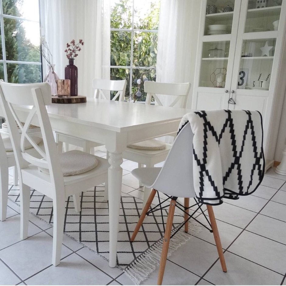 Стул АДДЕ икеа в интерьере