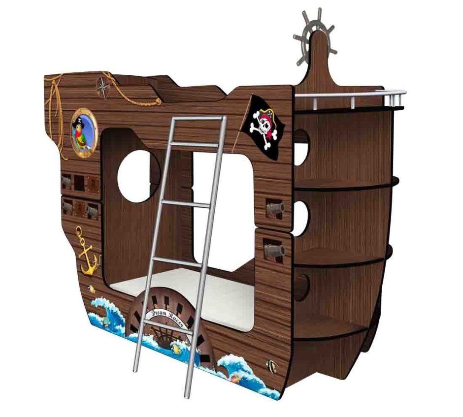 Кровать чердак корабль