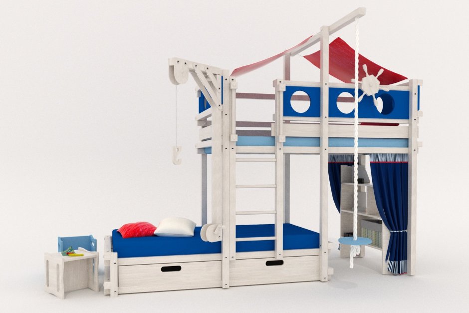 Кровать чердак Фрегат 4