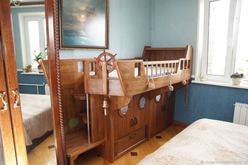 Кровать - корабль двухпалубный «Дримлайнер»