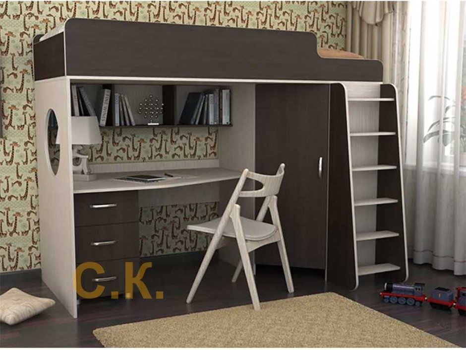 Кровать чердак Сэнди стиль