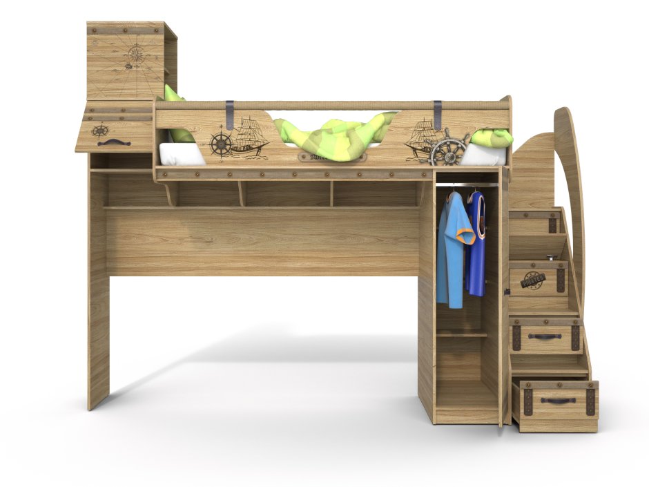 Кровать корабль