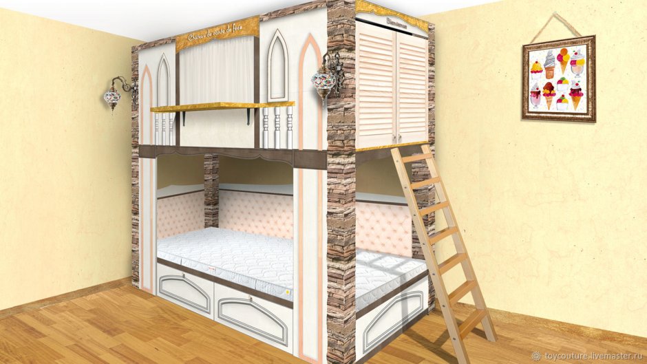 Кровать-чердак Лидер