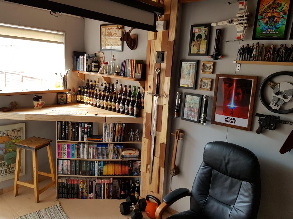 Мужская Берлога своими руками из подручных