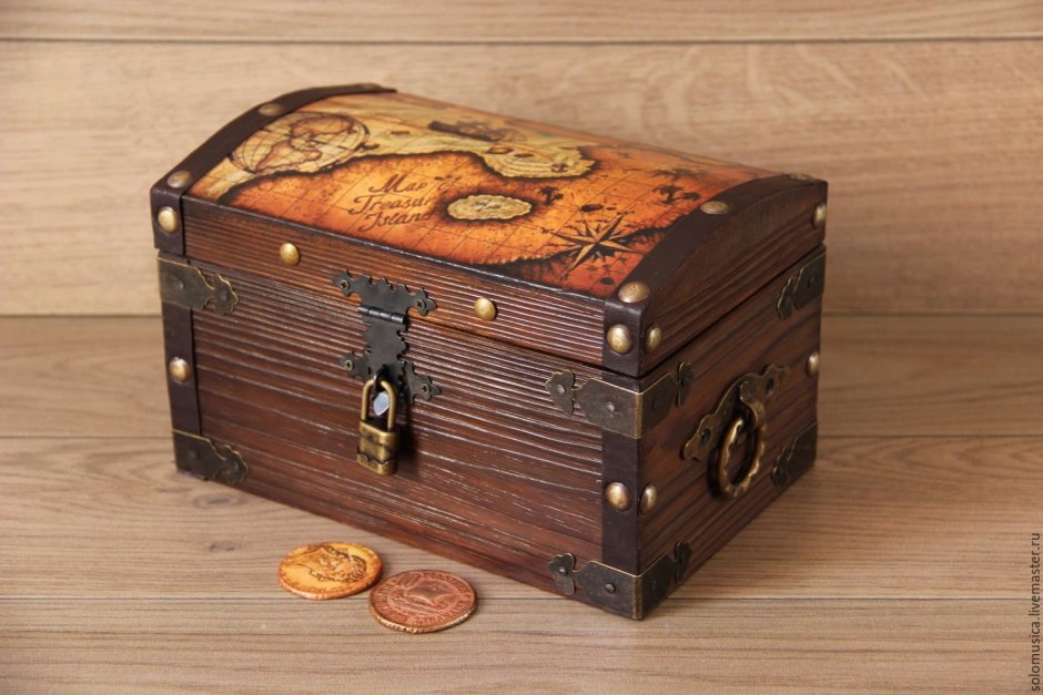 Шкатулка пиратский сундук