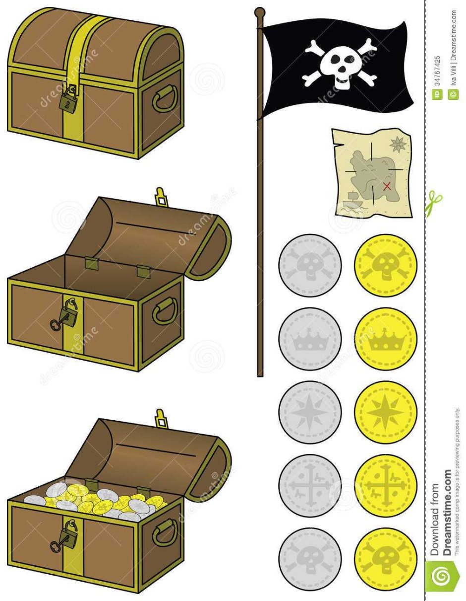 Пиратский сундук из бумаги