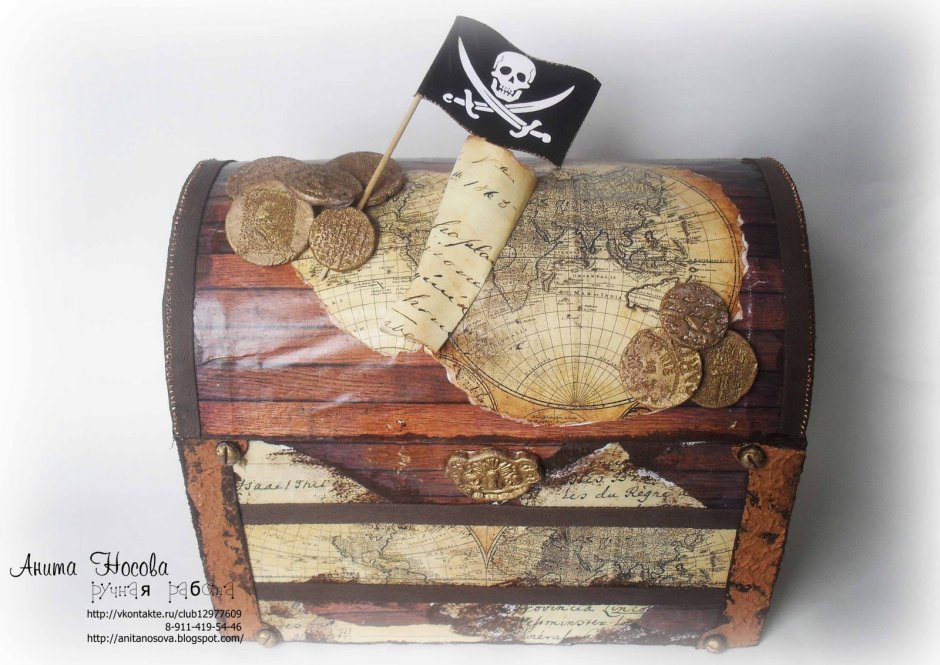 Коробка в пиратском стиле