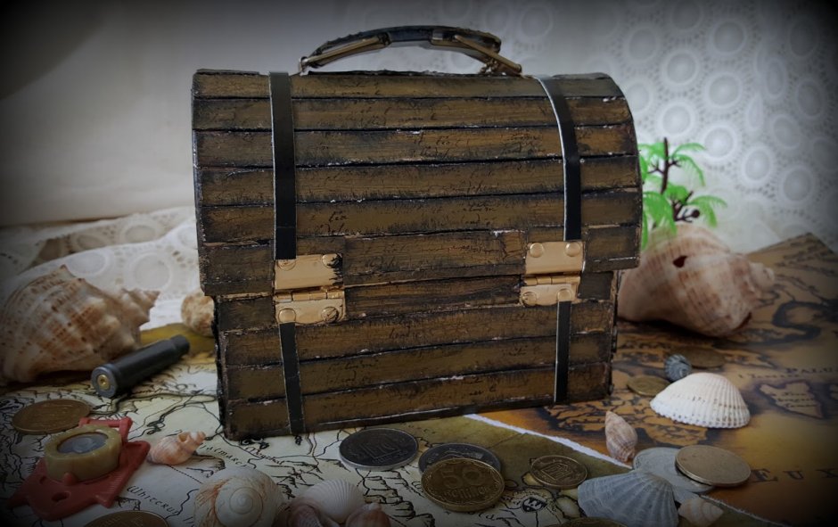 Пиратские сундучки из картона