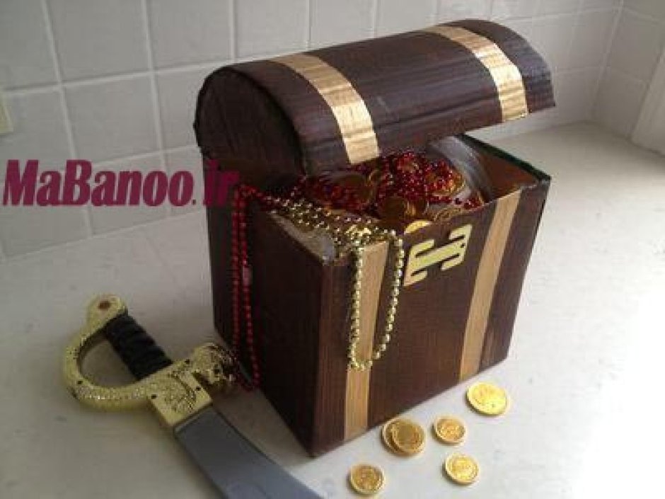 Сундук с сокровищами поделка