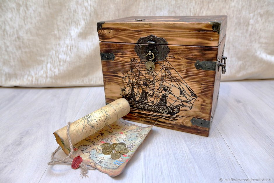 Картинки для декупажа пиратский сундук