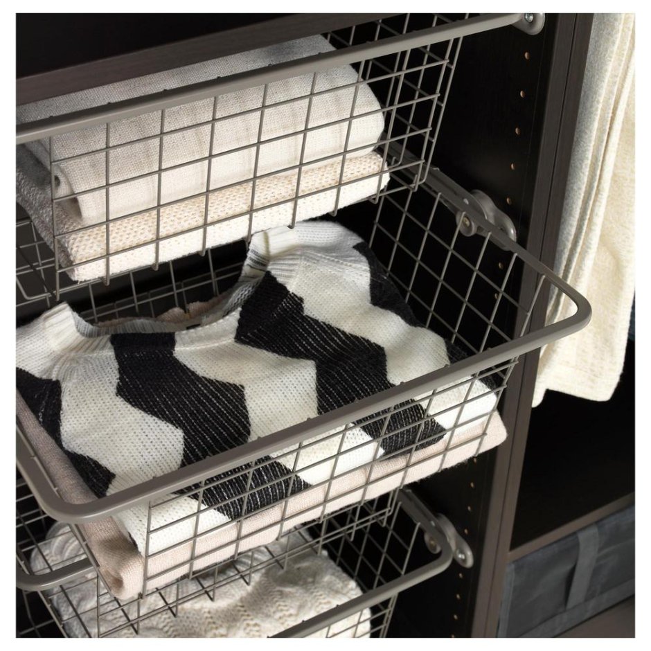 Выкатные корзины для шкафов