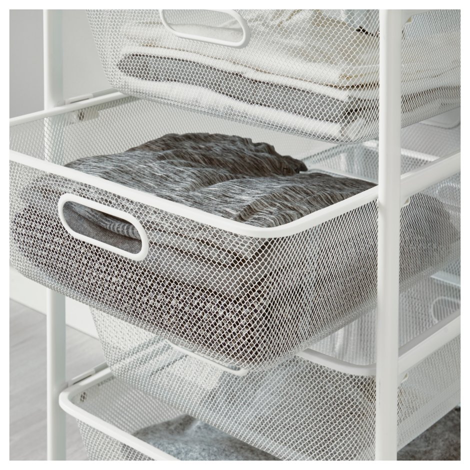 Сетчатая корзина с направляющими для шкафа икеа