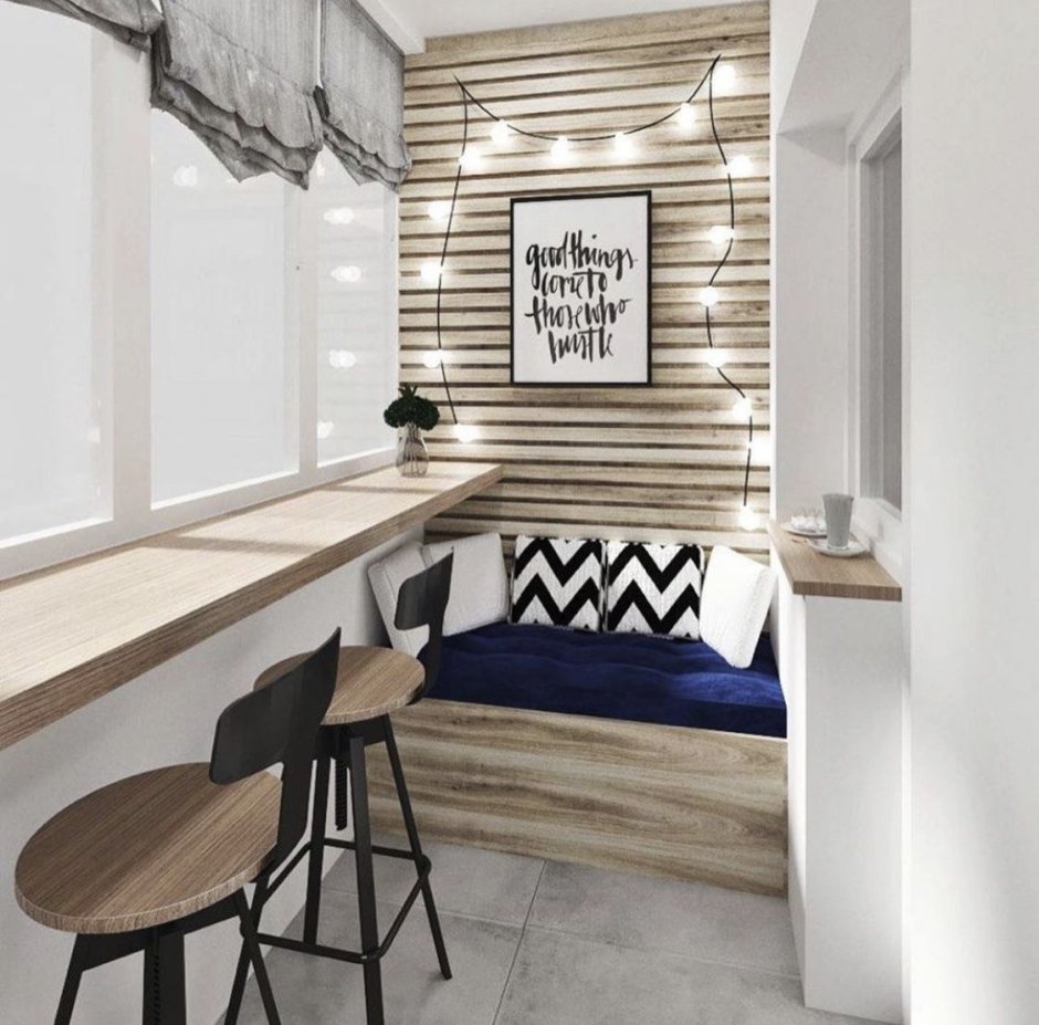 Барная стойка балкон квадратный