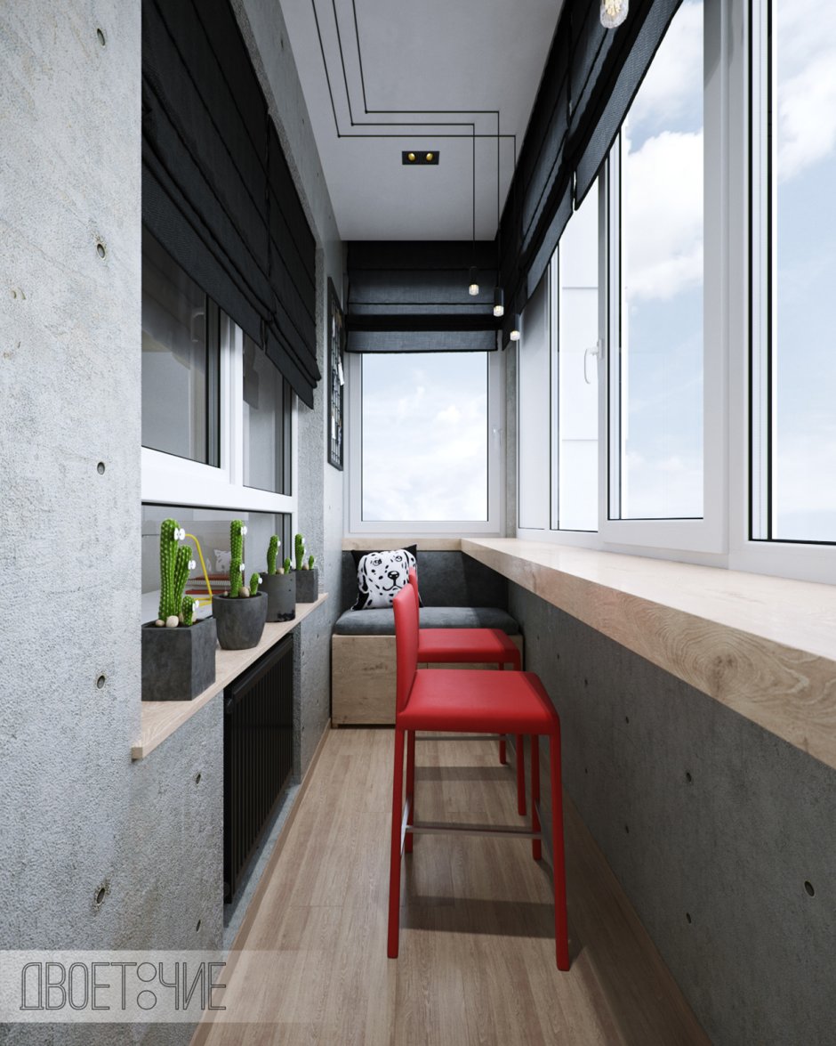 Лоджия в современном стиле