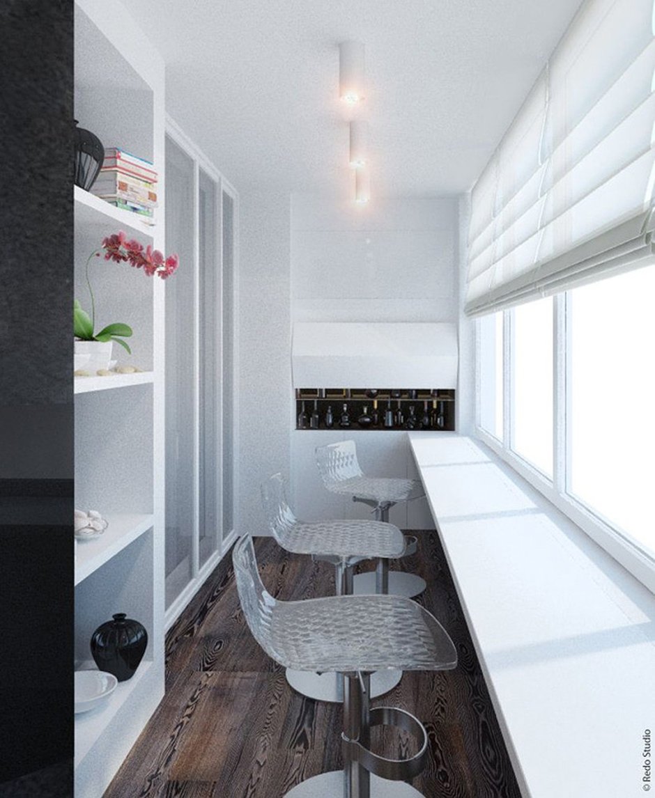 Интерьер балкона