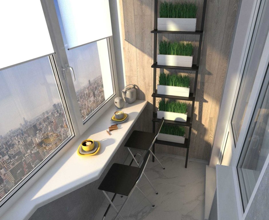 Барный стол на лоджии