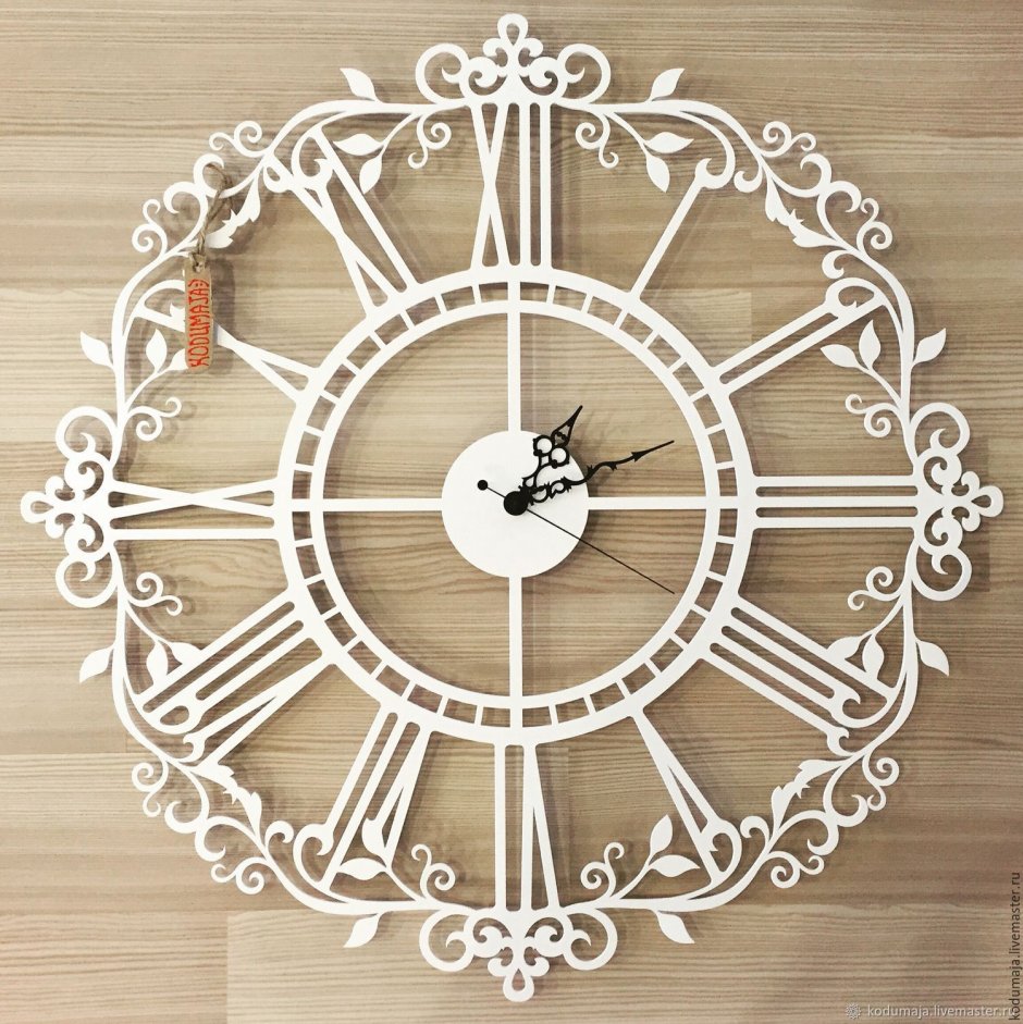 Часы настенные круглые латунь