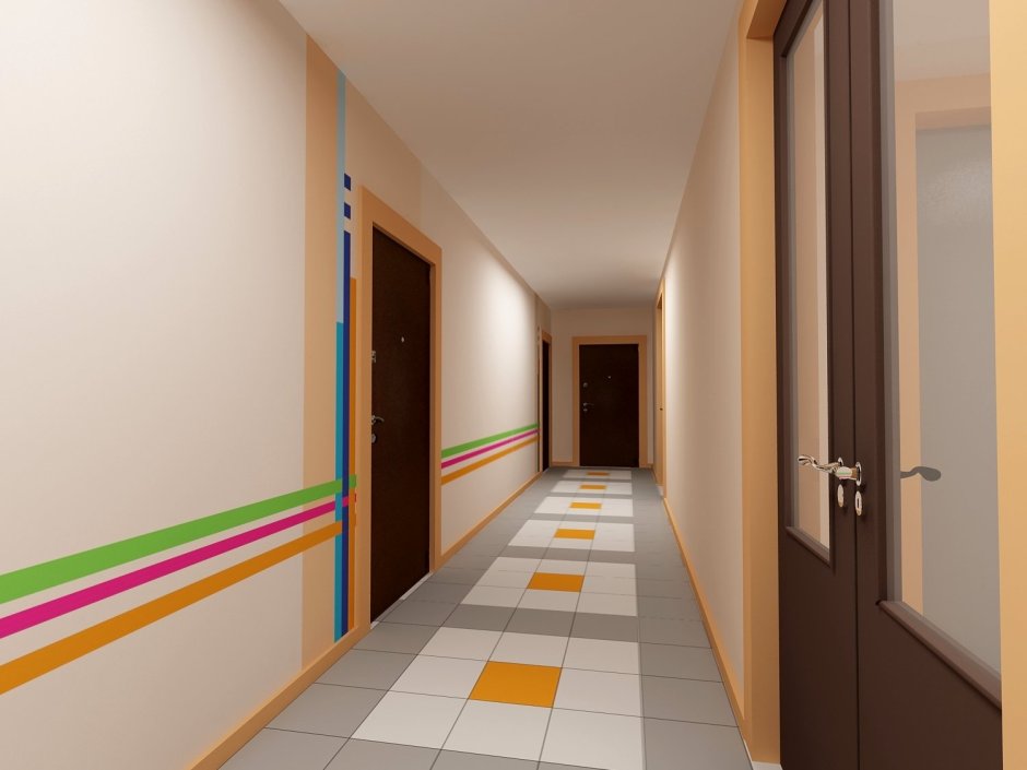 Отделка общего коридора