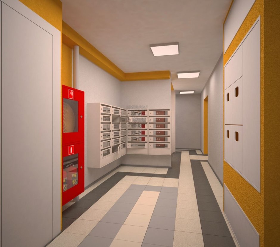 Красивая отделка подъезда