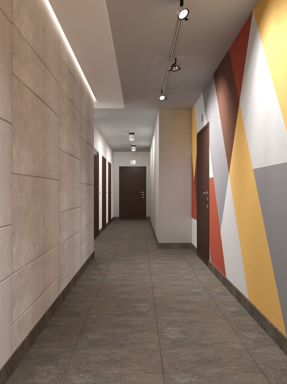 Отделка общего коридора
