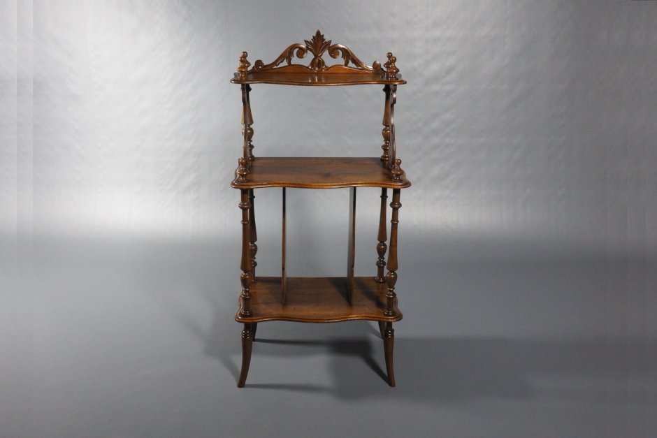 Этажерка угловая деревянная