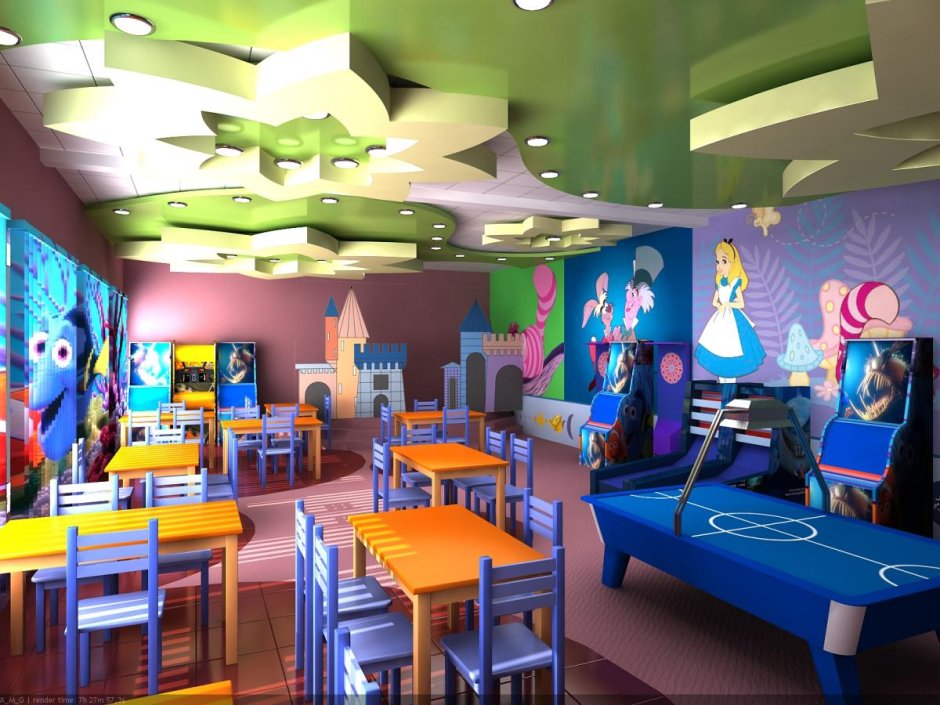 Детские комнаты в кафе