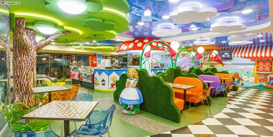 Интерьер детского кафе в сказочном стиле