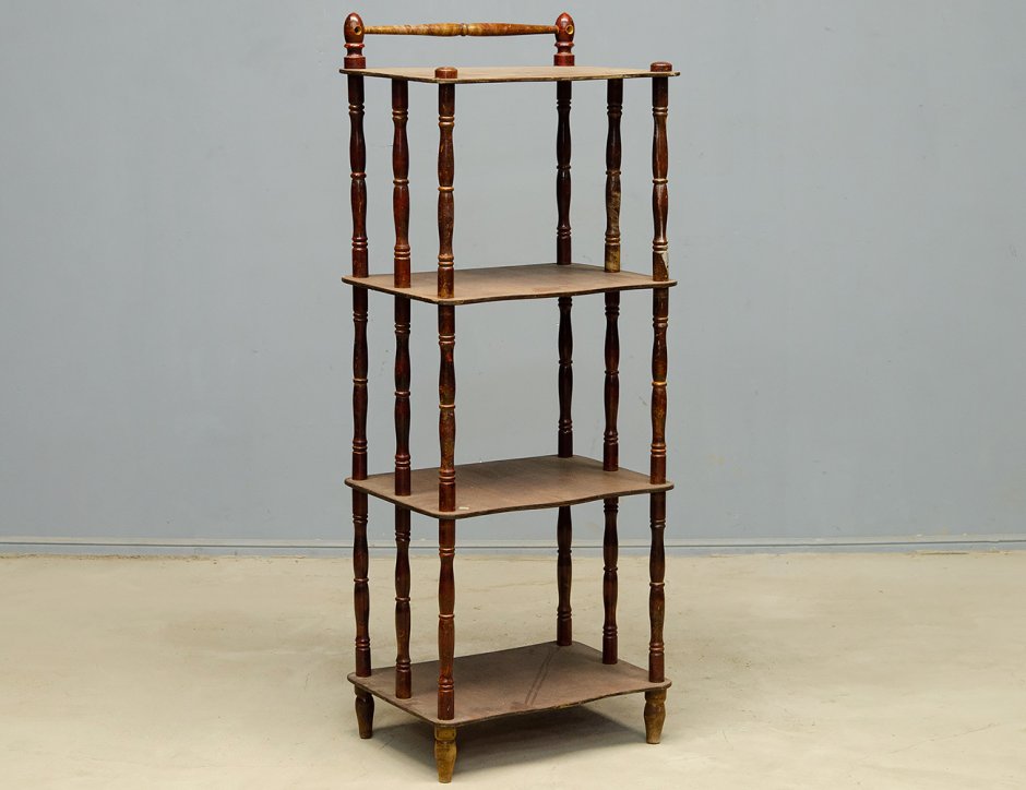 Старинная Этажерка с гнутыми