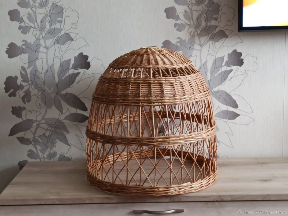 Современные абажуры из лозы ивовой