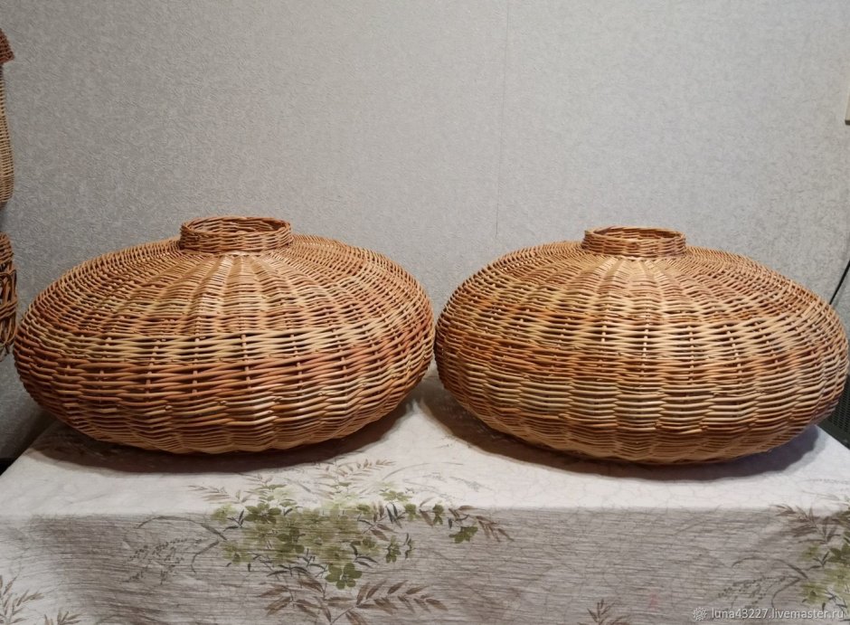 Плетеные абажуры из войлочной пряжи в интерьере