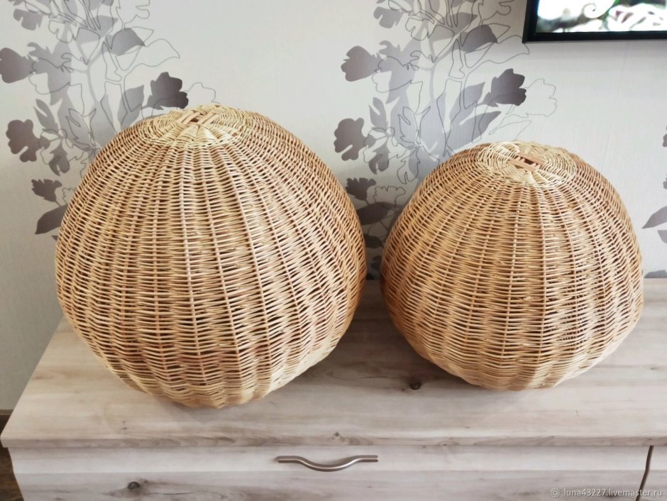 Абажур из ивовой лозы купить